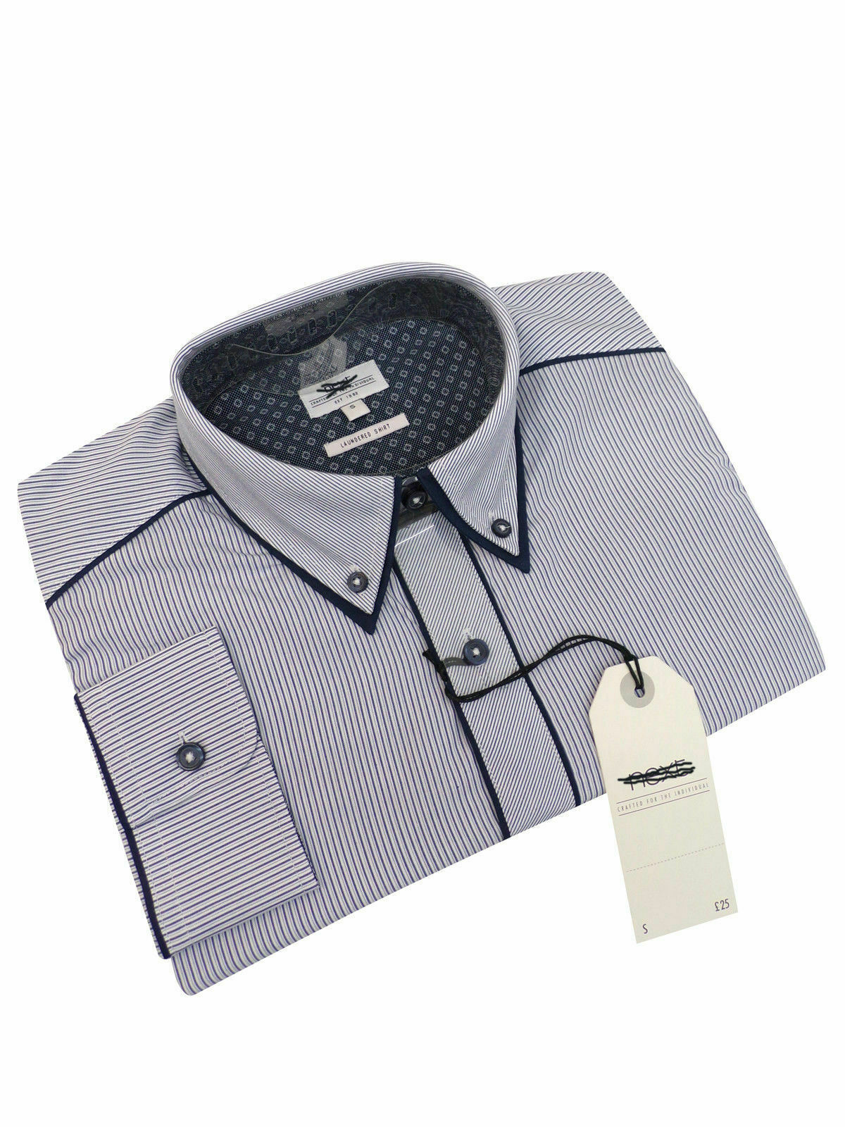 Ex Next MENS Pure cotton striped smart Shirts - Image 3