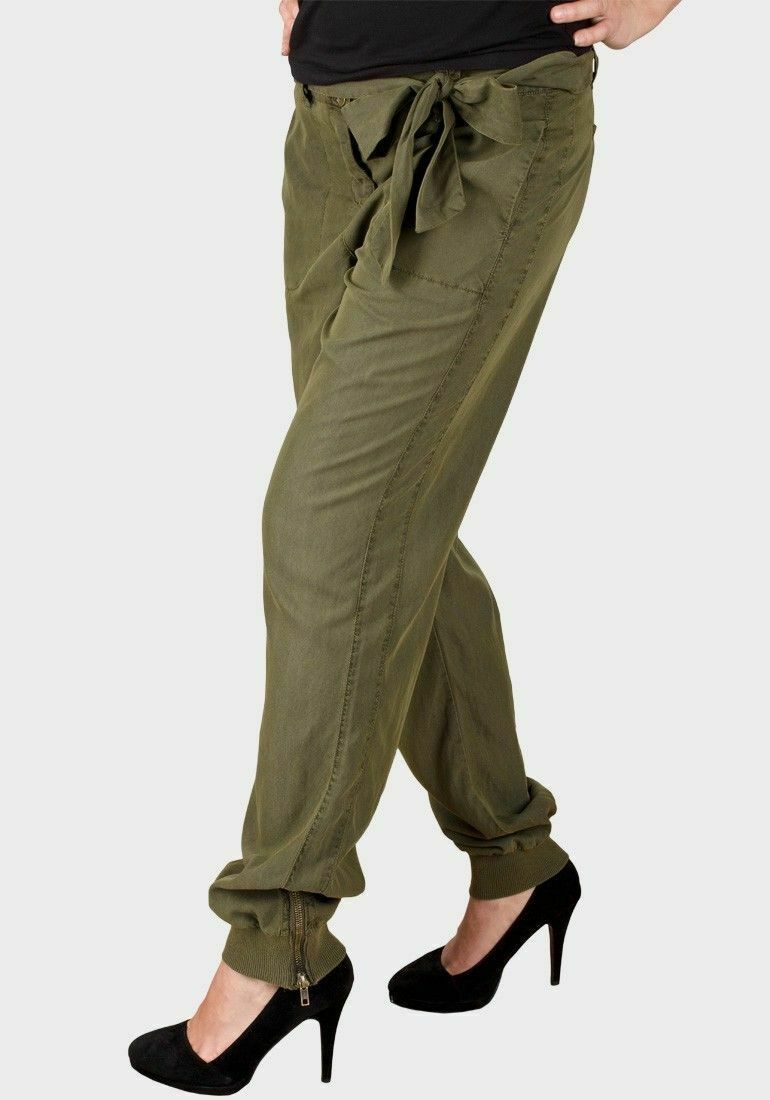 Ex Miss Selfridge Womens tie belt cuff leg trousers - Image 2