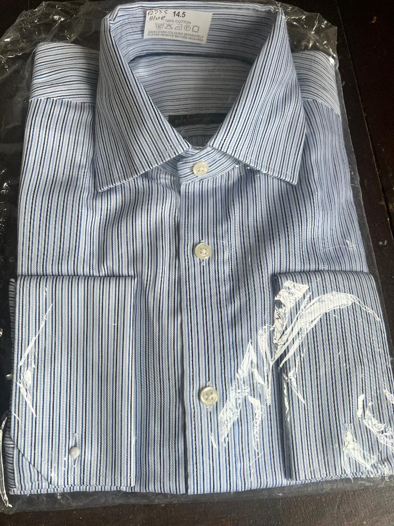 M&S Men’s Luxury Cotton Shirt - Slim Fit French Cuff - Image 2