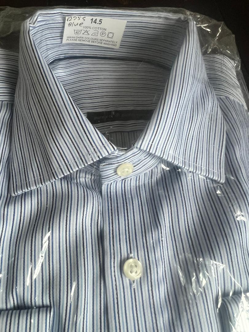 M&S Men’s Luxury Cotton Shirt - Slim Fit French Cuff - Image 3