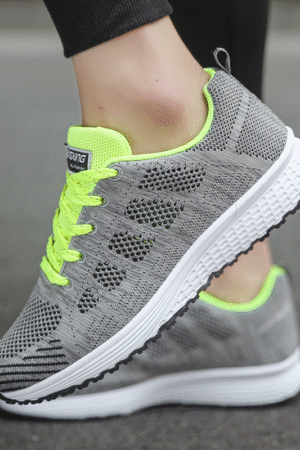Ladies lace up running Trainers Gym Shoes