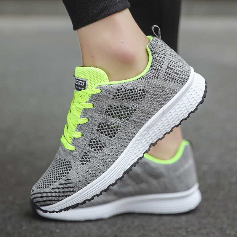 Ladies lace up running Trainers Gym Shoes