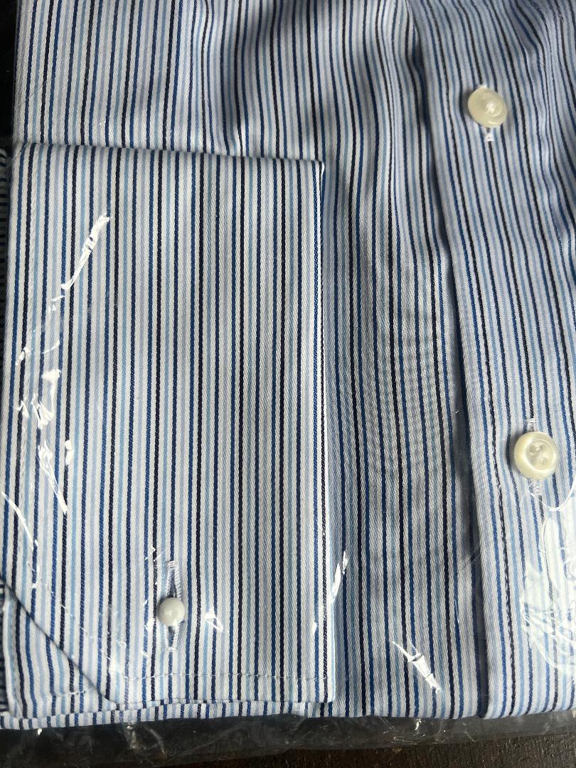 M&S Men’s Luxury Cotton Shirt - Slim Fit French Cuff - Image 4