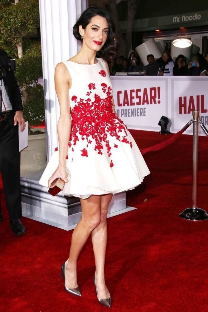 Amal Clooney inspired floral petal printed Dress - Image 5