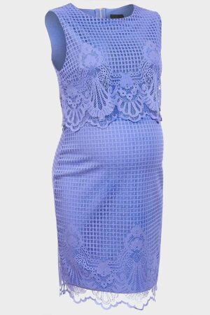 Mothercare round neckline scallop hem Maternity Dress