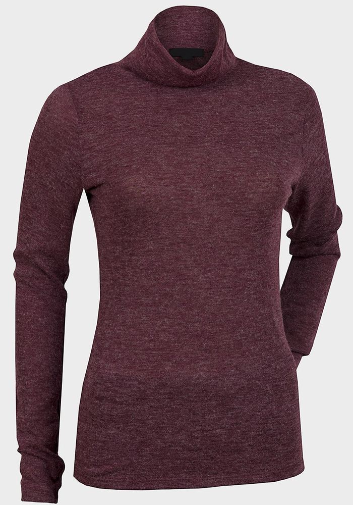 Women's Roll Neck Jumper - Cosy Fig-Fit Long Sleeve Knit