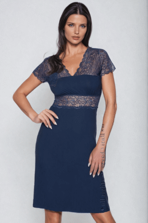 Elegant Lace Trimmed Nightdress