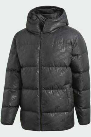 Men's Adidas Reversible Puffer Jacket - Monogram & Black Design