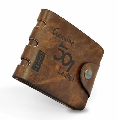 Designer Mens Leather Wallet with Card Blocking & ID Protection