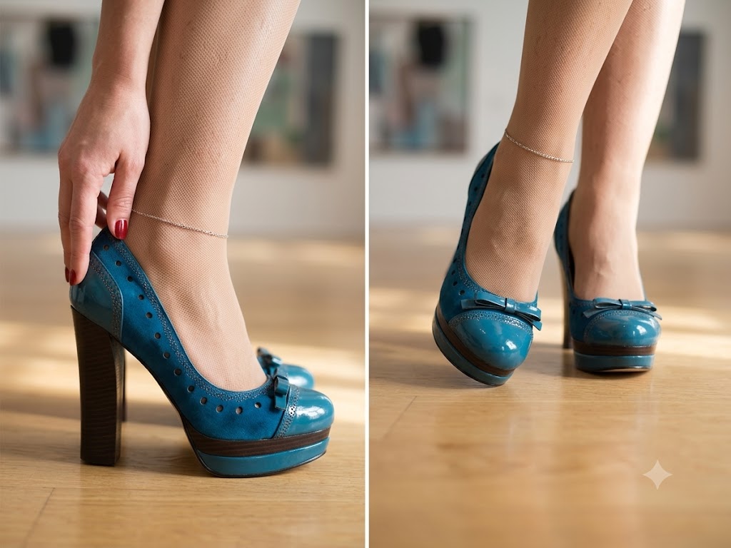 Diamante High Heel Court Shoes | Sparkly Bridal Party Heels - Image 2