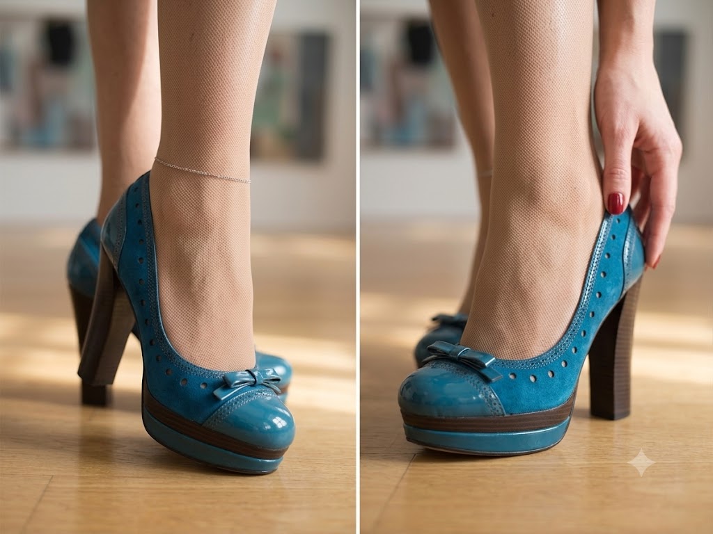 Diamante High Heel Court Shoes | Sparkly Bridal Party Heels - Image 3