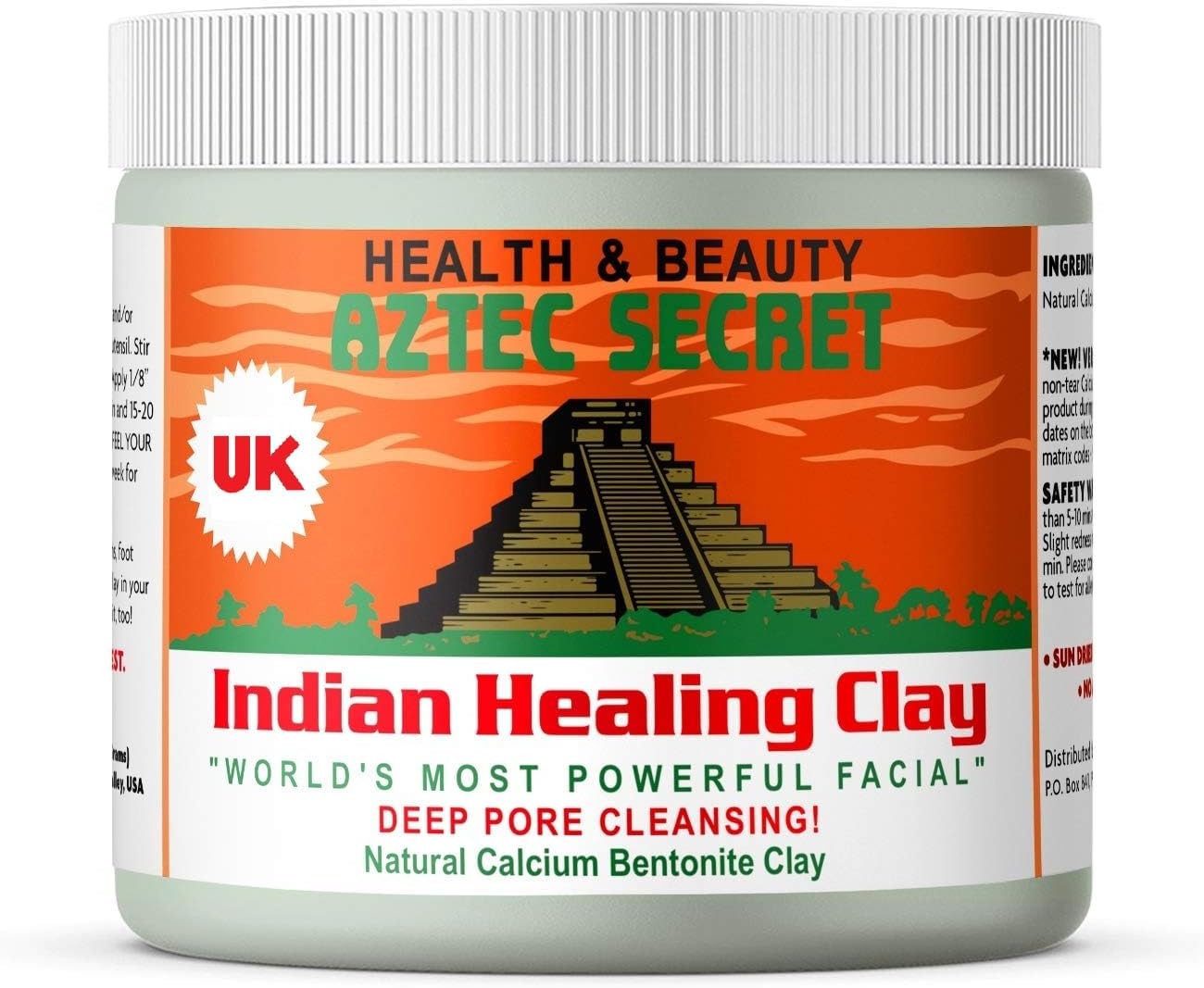Aztec Secret Indian Healing Clay Mask | Deep Pore Cleansing 454g