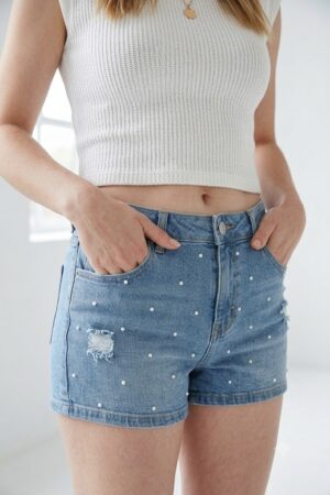 Ladies Stretch Denim Shorts | Womens Hot Pants Summer Casual
